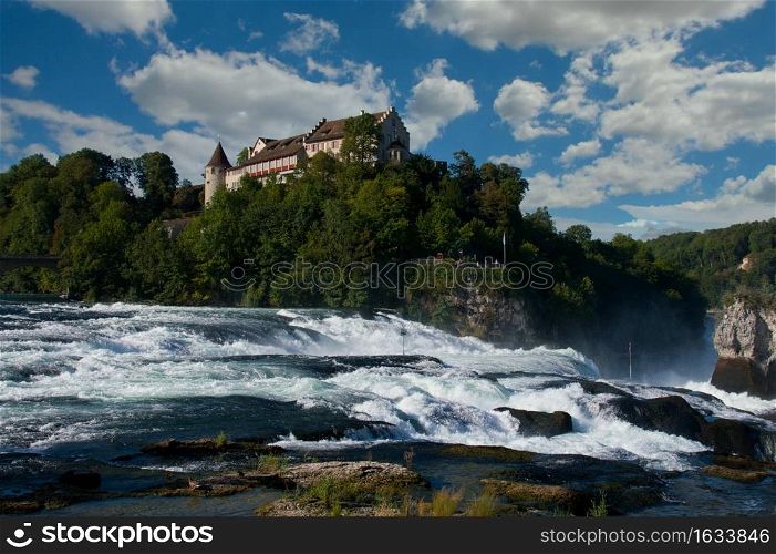 Rhine falls in Schaffhausen in Switzerland