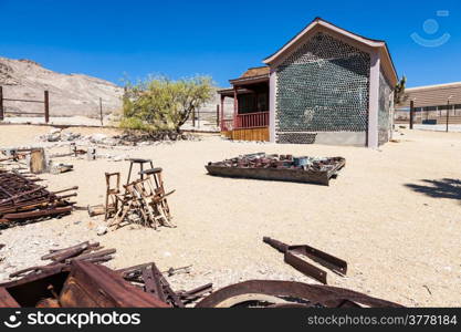 Rhyolite is a ghost town in Nye County, in the U.S. state of Nevada