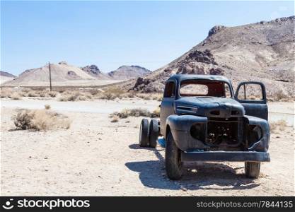 Rhyolite is a ghost town in Nye County, in the U.S. state of Nevada