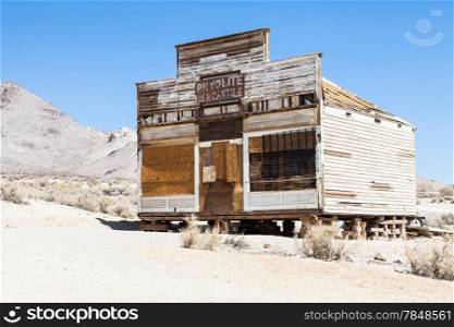 Rhyolite is a ghost town in Nye County, in the U.S. state of Nevada