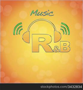 Rhythm and Blues, music logo.