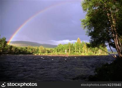 Rianbow over the lake
