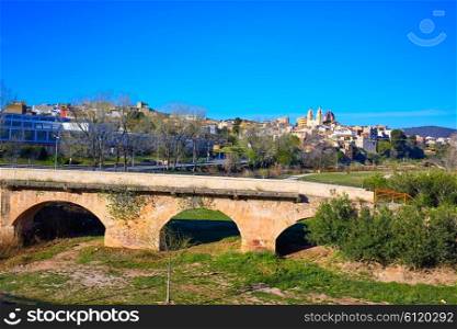 Ribarroja del Turia village and bridge in Valencia Spain