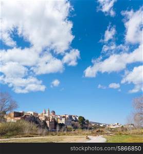 Ribarroja in Valencia parc de Turia skyline in winter sunny day