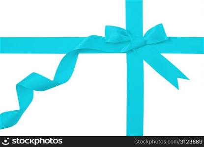 ribbon and bow on white background