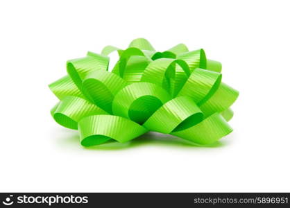 Ribbon bow isolated on the white background