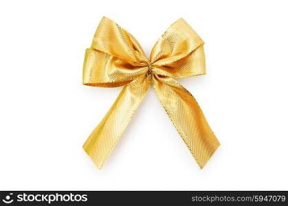 Ribbon bow isolated on the white background