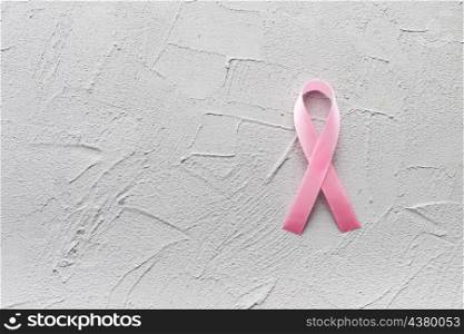 ribbon pink color plaster background