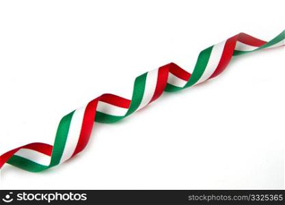 ribbon with italian flag color