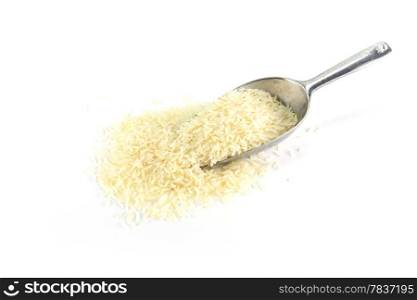 rice in scoop