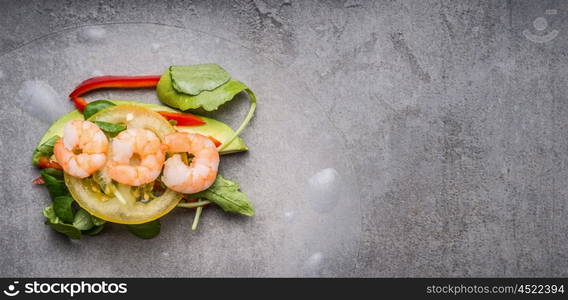 Rice paper rolls with vegetables and shrimp, cooking preparation, top view, close up