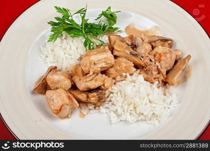 rice with meat