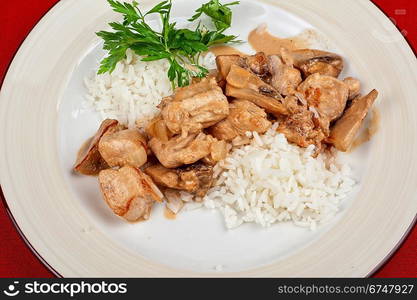 rice with meat