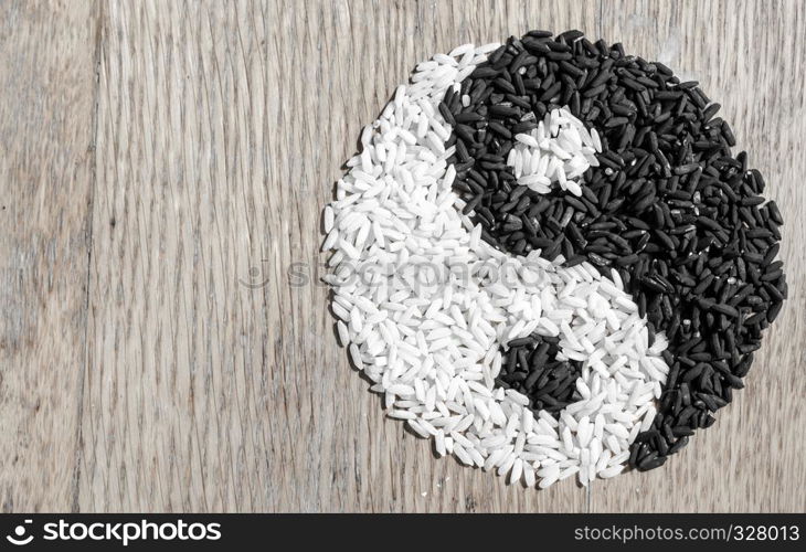 Rice yin yang