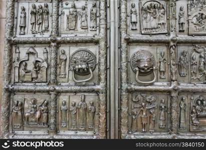 richly decorated ancient gates