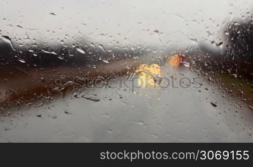 ride on the highway in the rain