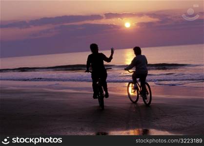 Riding Bikes on the Beach