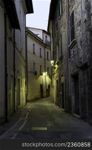 Rieti, Lazio, Italy: historic buildings near the cathedral square