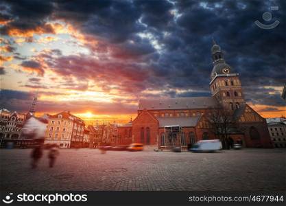 Riga is the central square of the old town. Latvia. Riga is the central square of the old town.