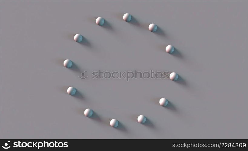 Ring set of spheres, computer generated. 3d rendering of isometric backdrop Ring set of spheres, computer generated. 3d rendering of isometric backdrop. Round set of spheres, computer generated. 3d rendering of isometric background