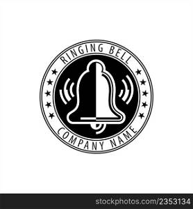 Ringing Bell Icon, Ringing Bell Sound Icon Vector Art Illustration