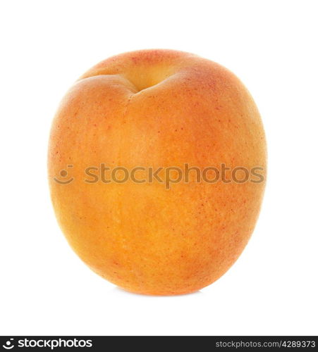 Ripe apricot fruit isolated on white background