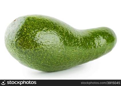 Ripe avocado green healthy isolated on white background