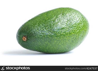 Ripe avocado isolated on a white background