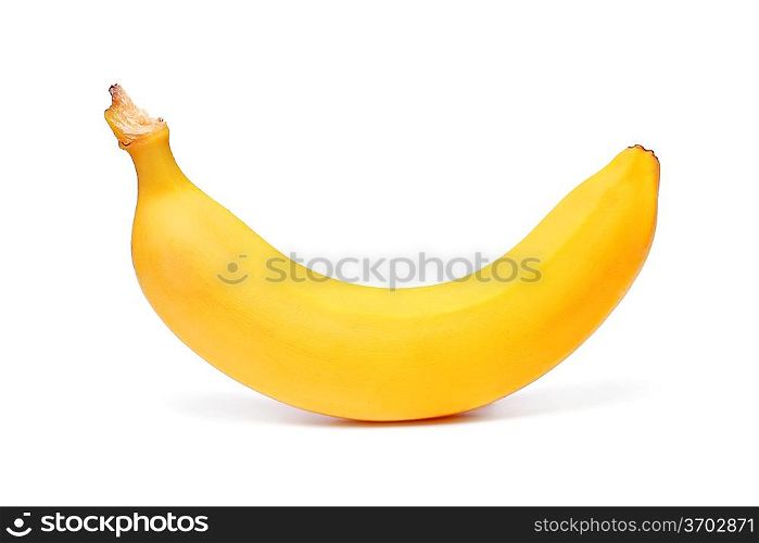 Ripe banana isolated on white