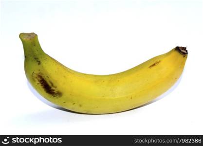 Ripe banana isolated on white background &#xA;&#xA;&#xA;