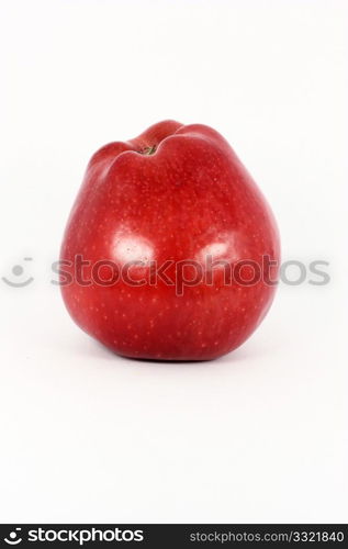 Ripe fresh red apple, isolated