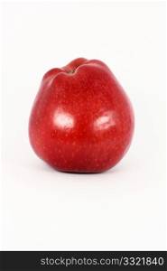 Ripe fresh red apple, isolated