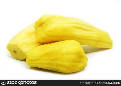 Ripe jackfruit isolated on the white background