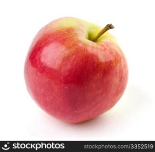 Ripe juicy apple. Ripe juicy apple isolated on white background