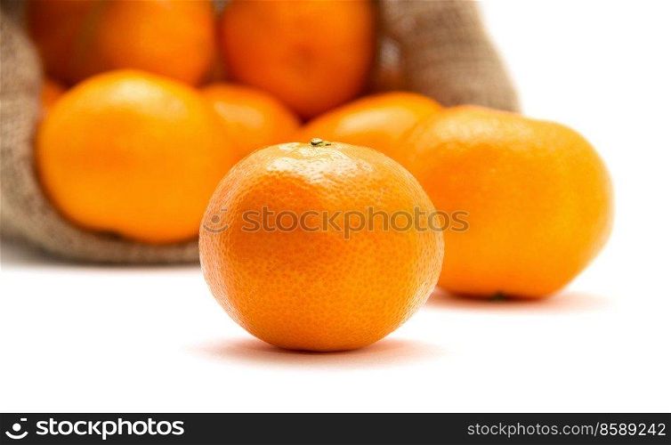 ripe juicy tangerine
