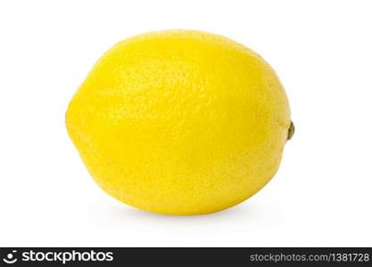 ripe lemon isolate on white background