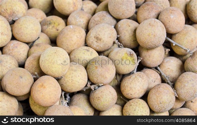 Ripe longan fruit background