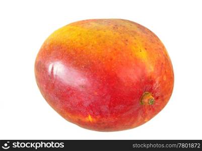 Ripe mango in isolated over white background