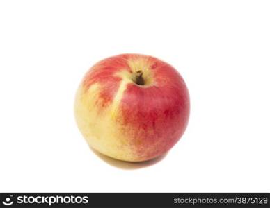 Ripe red apple. Isolated on white background