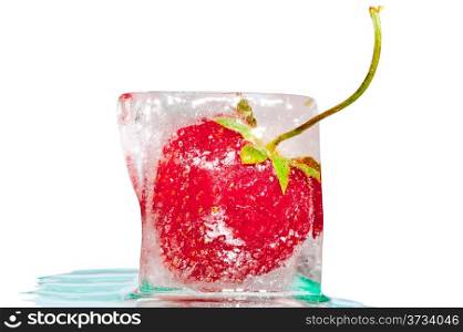 ripe strawberry frozen cocktail
