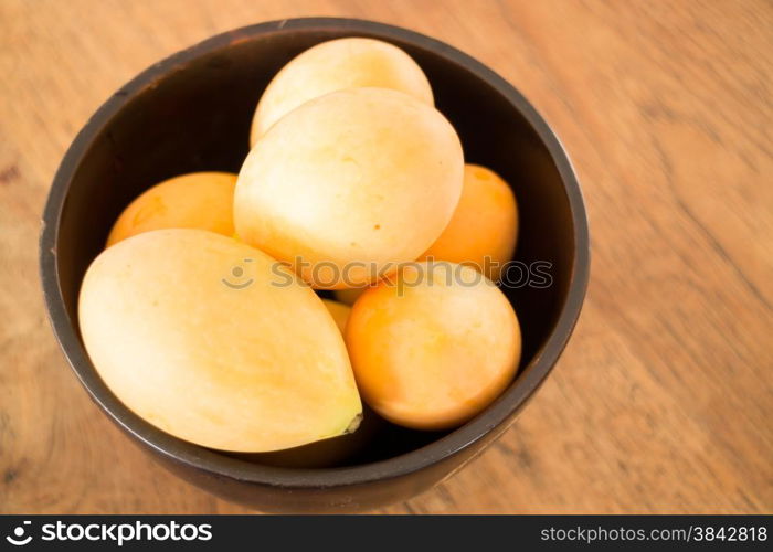 Ripe sweet marian plum thai fruit, stock photo