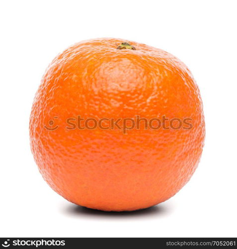 Ripe tangerine or mandarin isolated on white background