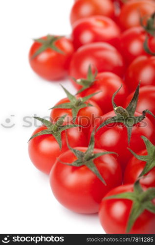 ripe tomatoes background isolated