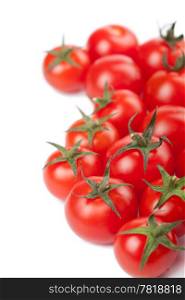 ripe tomatoes background isolated