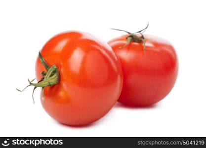 ripe tomatoes isolated