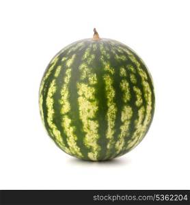Ripe watermelon isolated on white background cutout