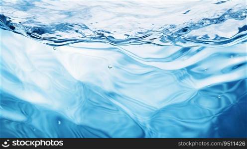 Rippled Clear Azure Water Background Under Midday Sunlight. Generative ai. High quality illustration. Rippled Clear Azure Water Background Under Midday Sunlight. Generative ai