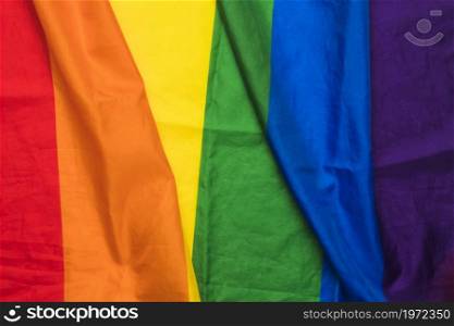 rippled fabric colors rainbow. High resolution photo. rippled fabric colors rainbow. High quality photo