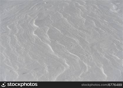 Rippled pattern on snow, Whistler, British Columbia, Canada