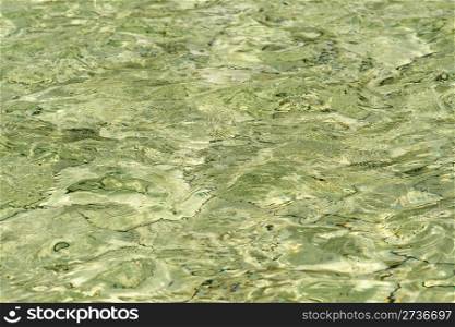 Rippled surface of a lake, water background